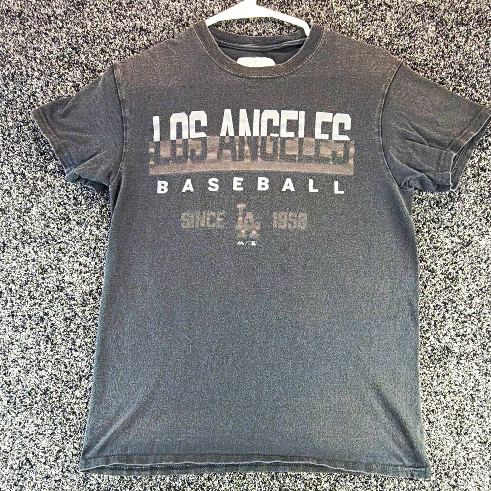 Majestic Los Angeles Angels MLB Baseball T-Shirt Gray Shirt Size S